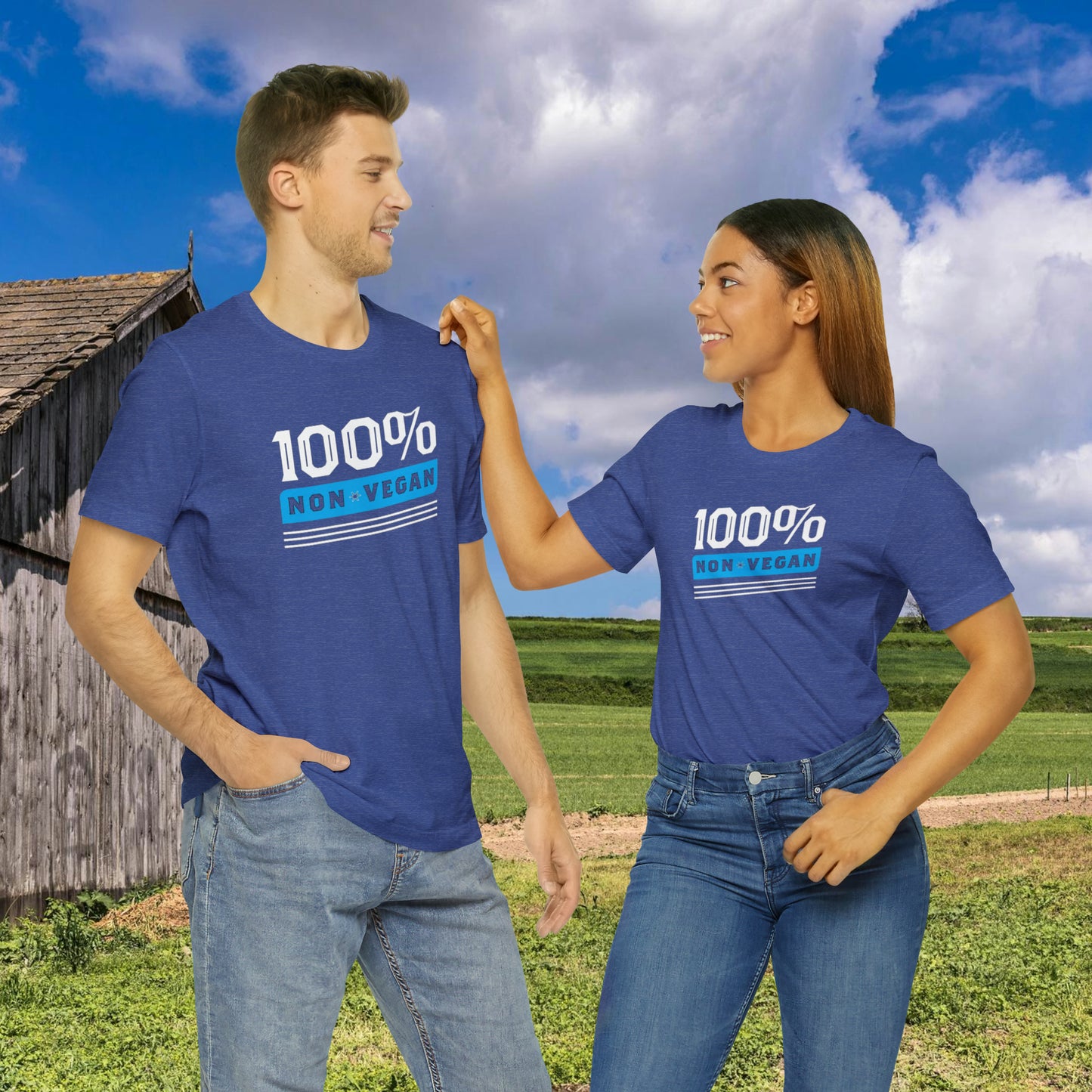 100% Non Vegan Unisex Jersey Short Sleeve Tee