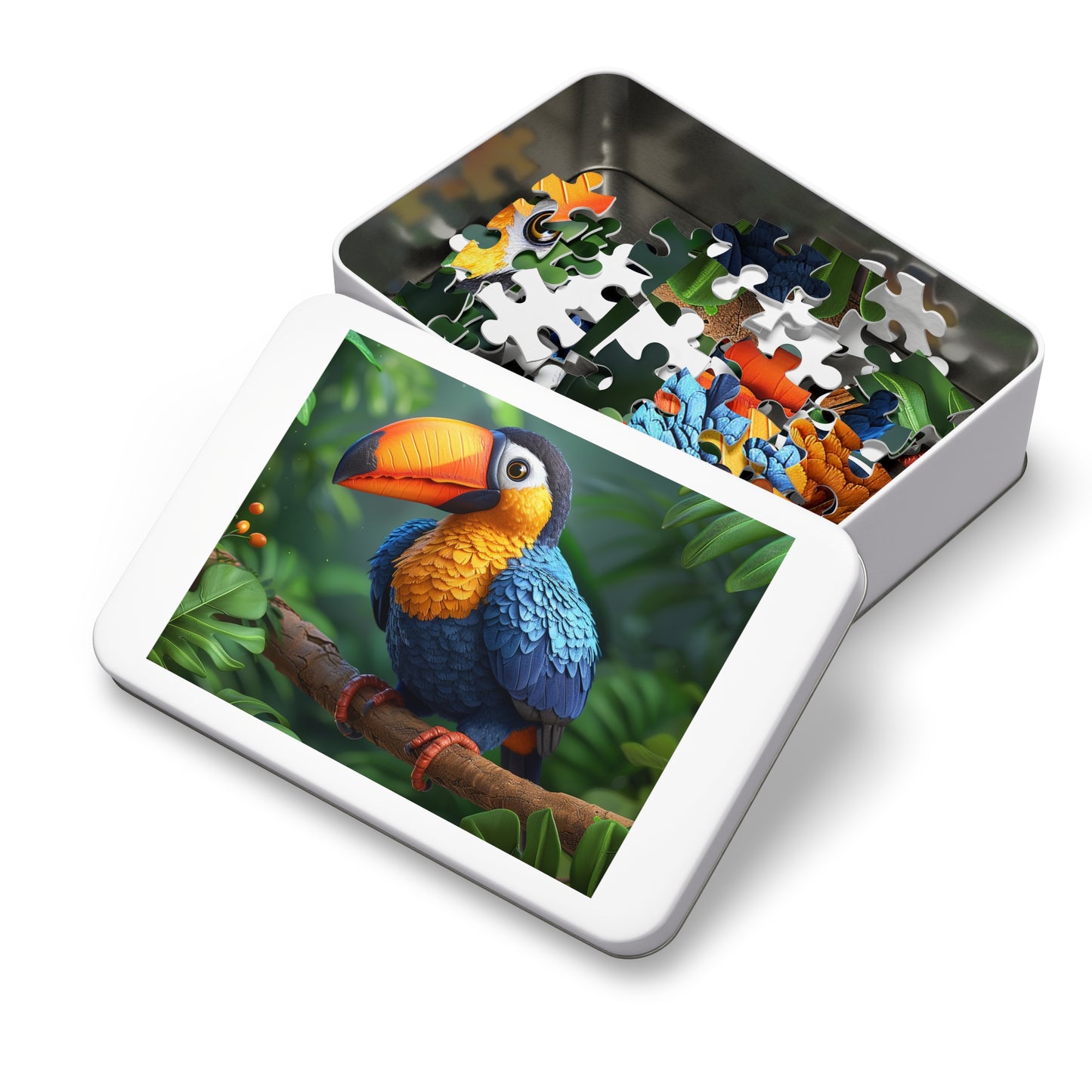 Colorful Toucan Bird Jigsaw Puzzle (30, 110, 252, 500,1000-Piece)