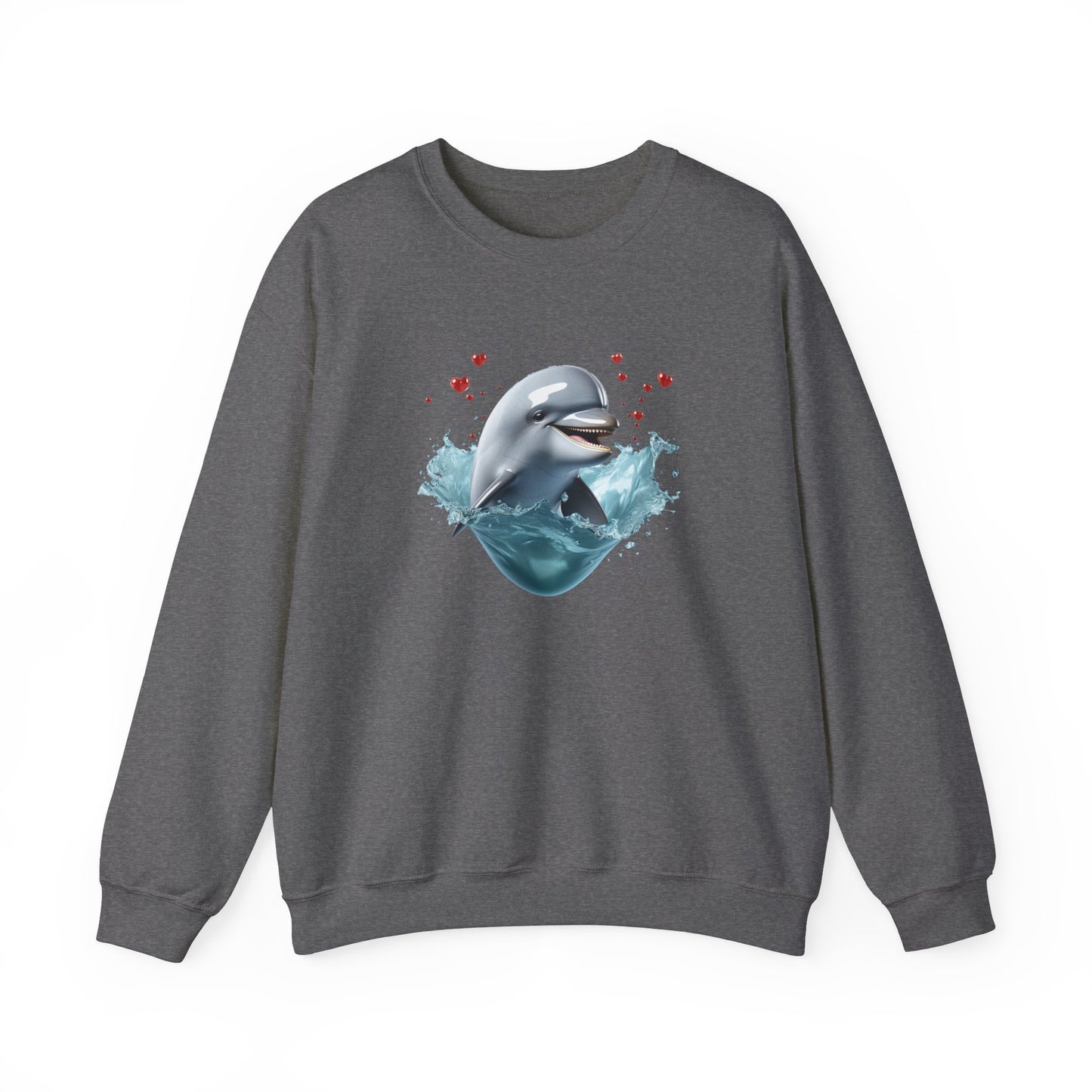Dolphin Love Unisex Heavy Blend™ Crewneck Sweatshirt