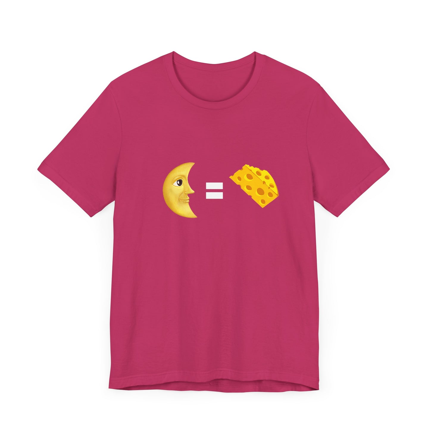 Moon = Cheese Unisex Jersey Tee