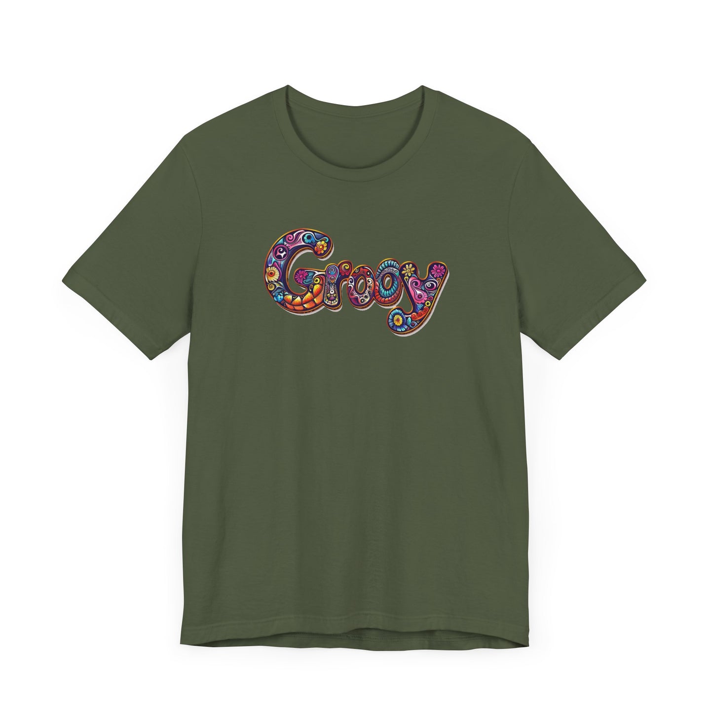 Retro Groovy Unisex Jersey Short Sleeve Tee