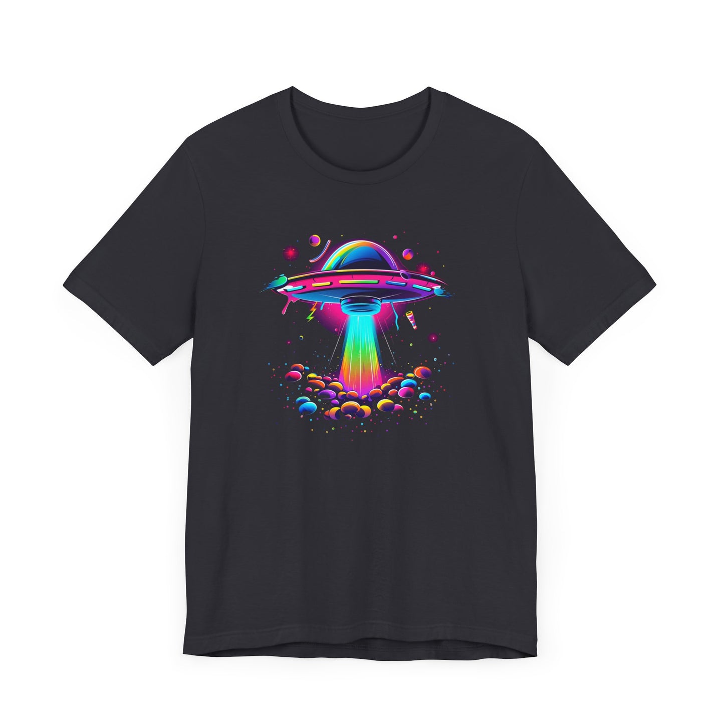 Neon Spaceship Unisex Jersey Short Sleeve Tee