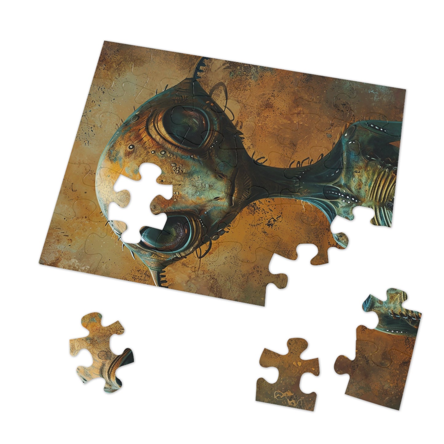 Aging Alien Jigsaw Puzzle (30, 110, 252, 500,1000-Piece)