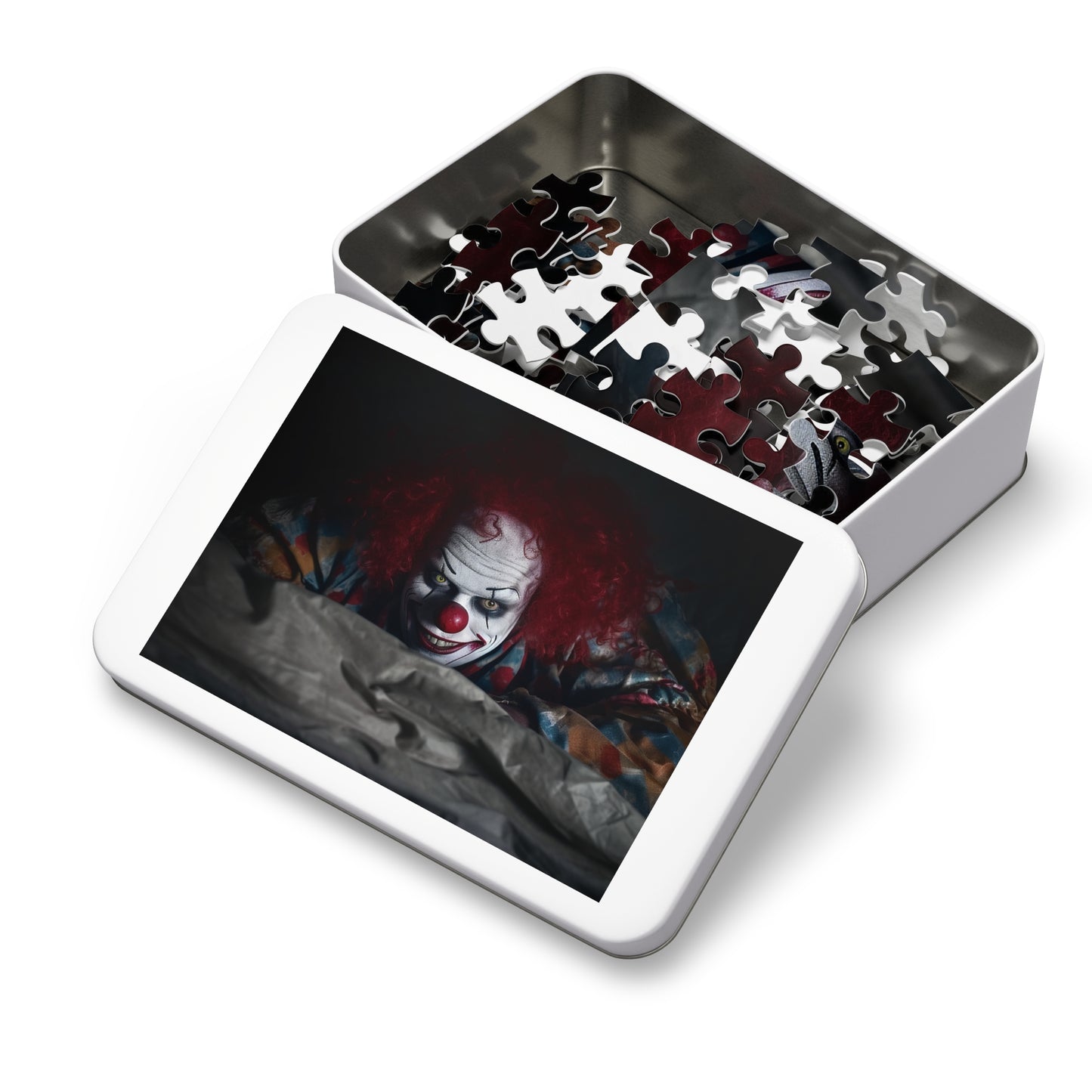 Scary Clown Under Your Bed Jigsaw Puzzle (30, 110, 252, 500,1000-Piece)