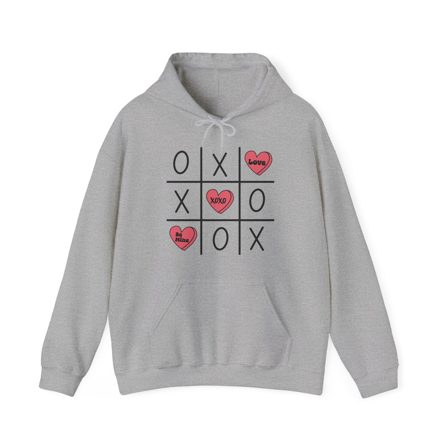 Valentine Tic Tac Toe Unisex Heavy Blend™ Hooded Sweatshirt