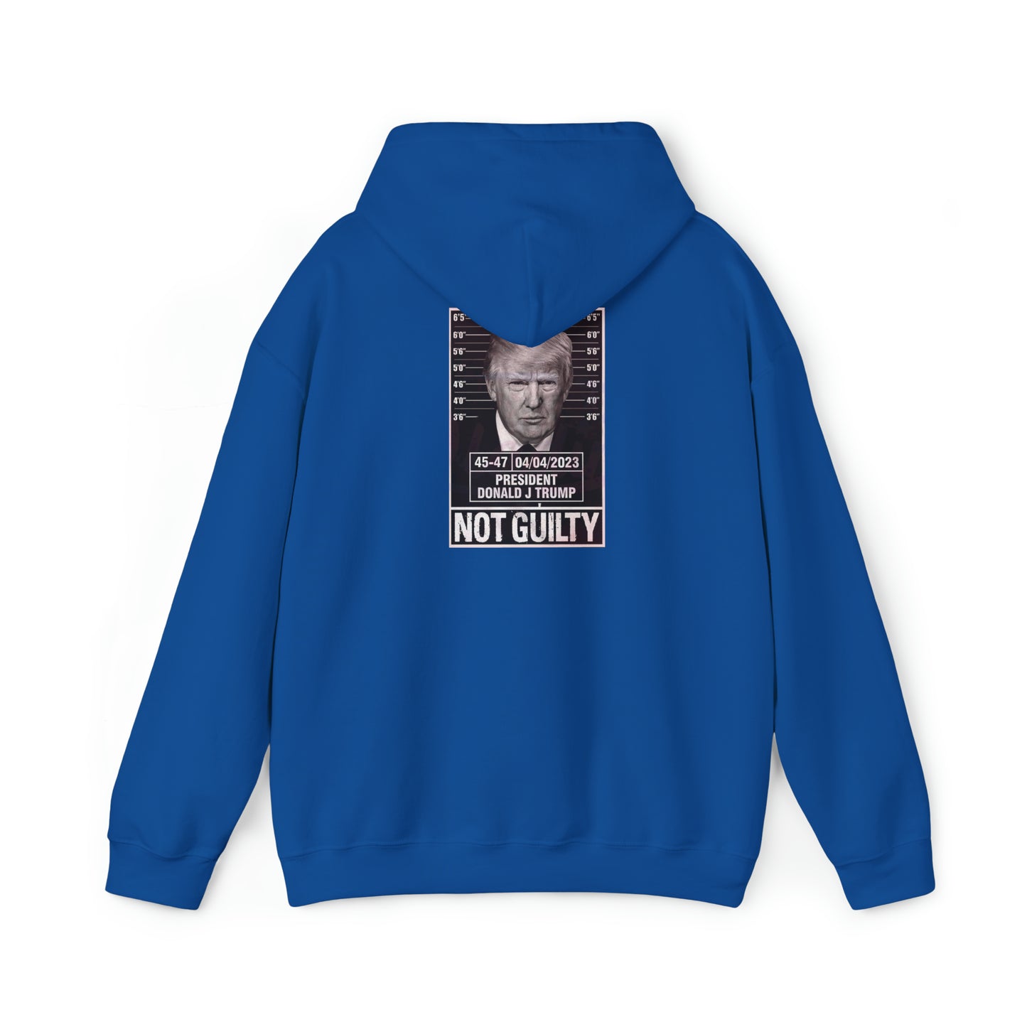 Trump Mug Shot Not Guilty Hoodie Sweatshirt