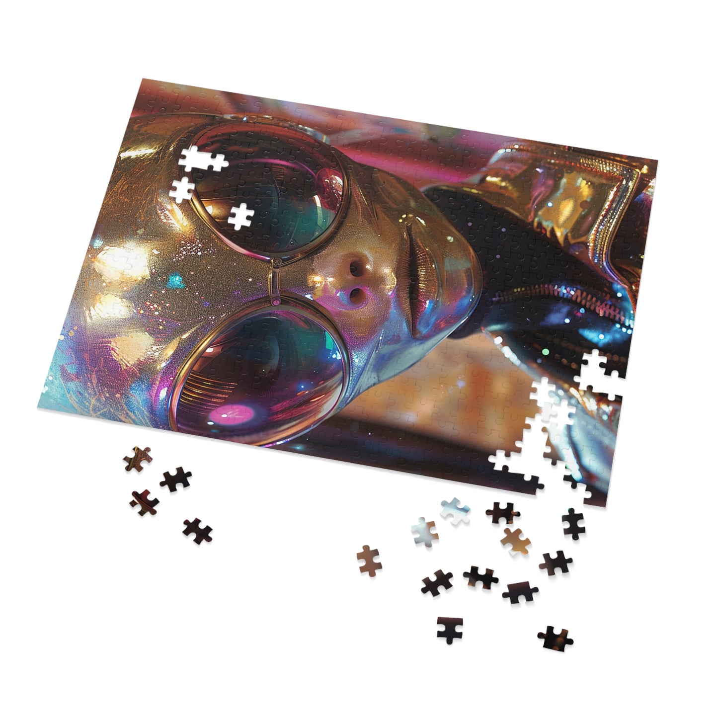 The Golden Alien Jigsaw Puzzle (30, 110, 252, 500,1000-Piece)