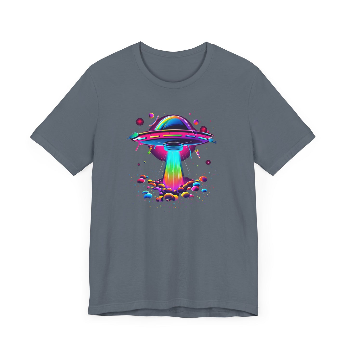 Neon Spaceship Unisex Jersey Short Sleeve Tee