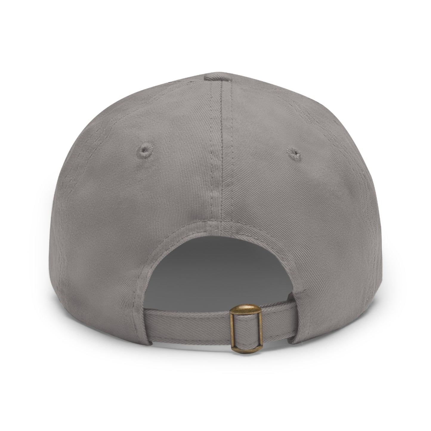 Happy Dolphin Dad Hat with Leather Patch (Round)