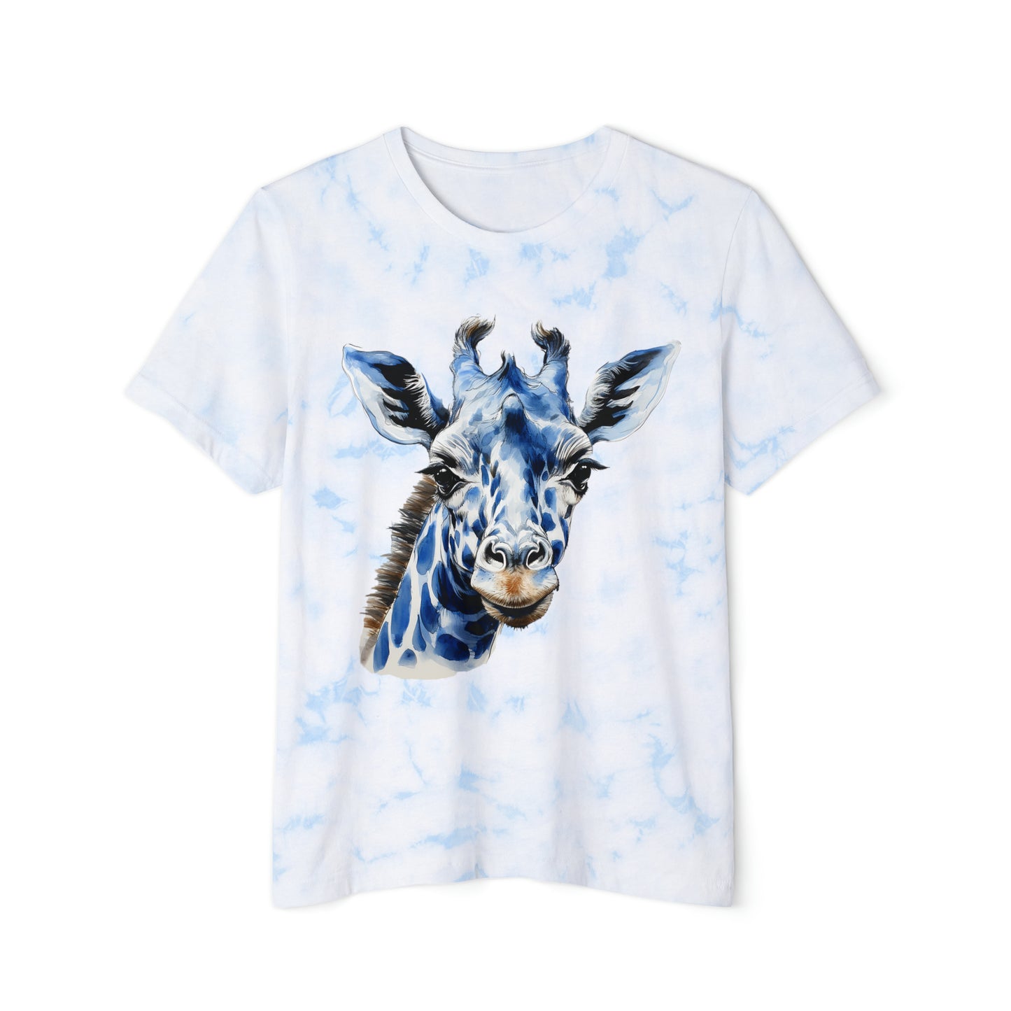 Blue Giraffe Unisex FWD Fashion Tie-Dyed T-Shirt