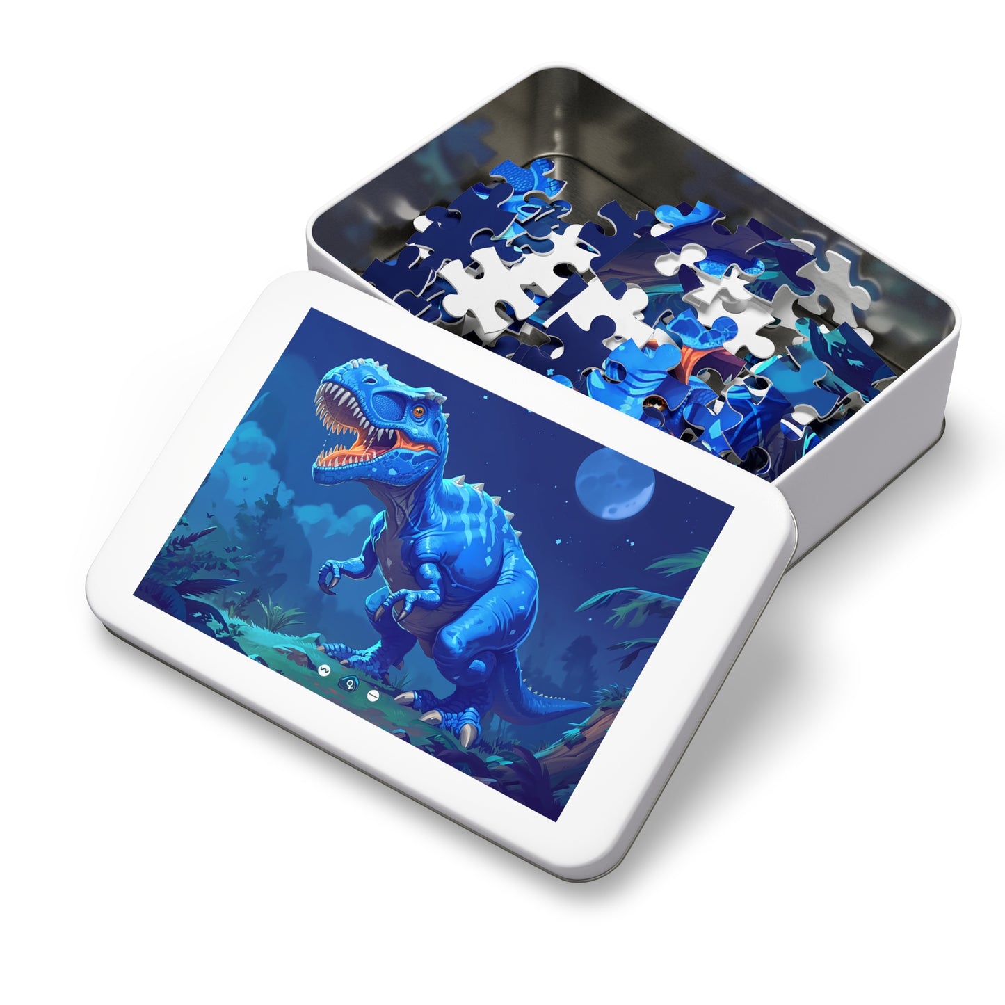 Blue Dinosaur Jigsaw Puzzle (30, 110, 252, 500,1000-Piece)