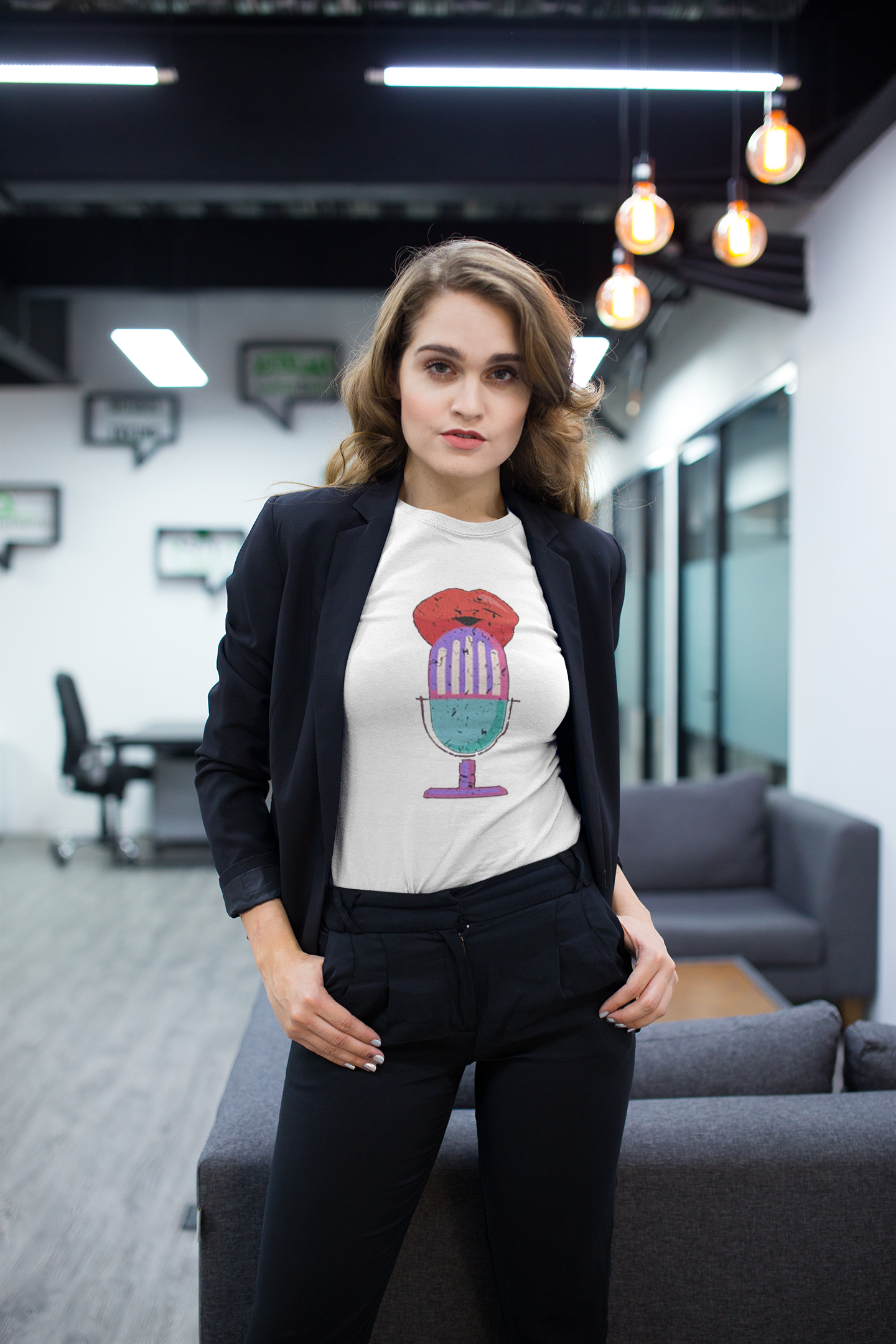 Whisper Microphone Short Sleeve Tee