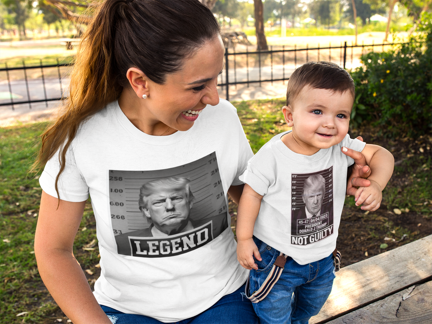 Trump Not Guilty Mug Shot, Trump Mug Shot Toddler Tshirt, Toddler T-shirt