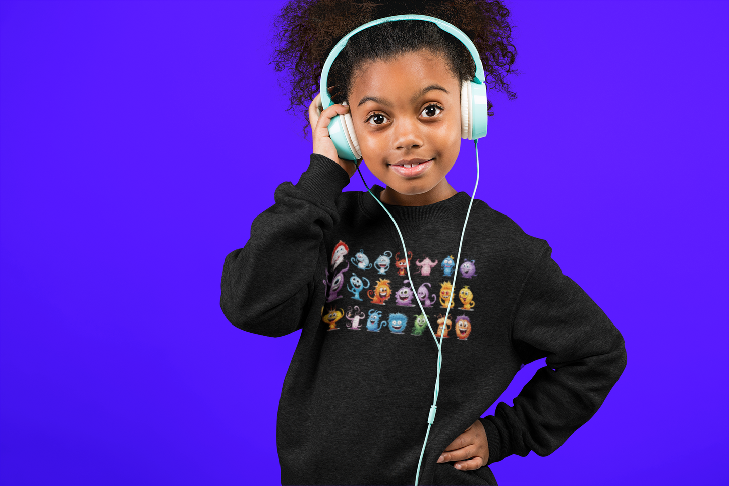 Super Cute Monsters, Funny Halloween Sweatshirt, Halloween Sweatshirt for Kids, Youth Crewneck Sweatshirt