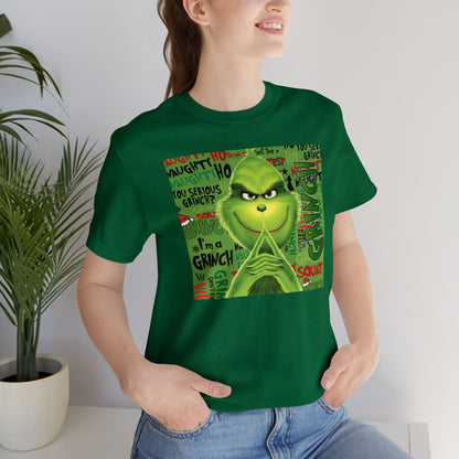 Mr Grinch  Unisex Jersey Short Sleeve Tee