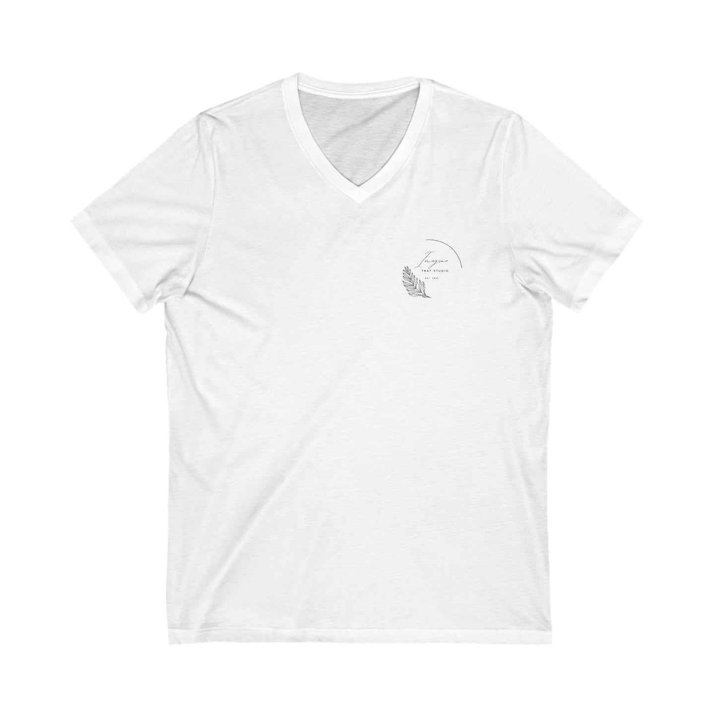 Brittany Logo  Unisex Jersey Short Sleeve V-Neck Tee