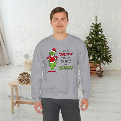 Grinch DNA Results  Unisex Heavy Blend™ Crewneck Sweatshirt