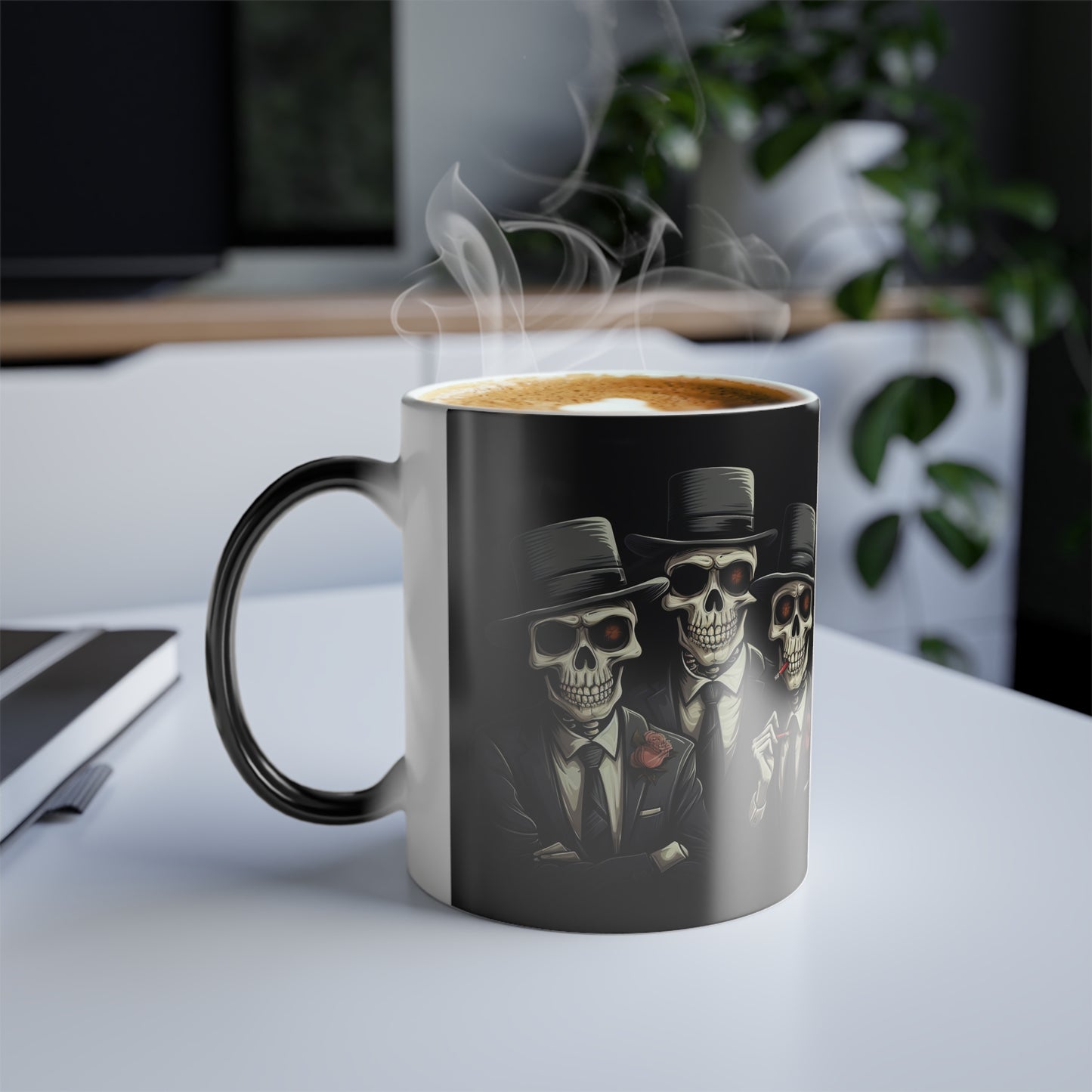 The Skeleton Mob  Color Morphing Mug, 11oz