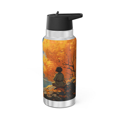 Anime Autumn Scene Gator Tumbler, 32oz