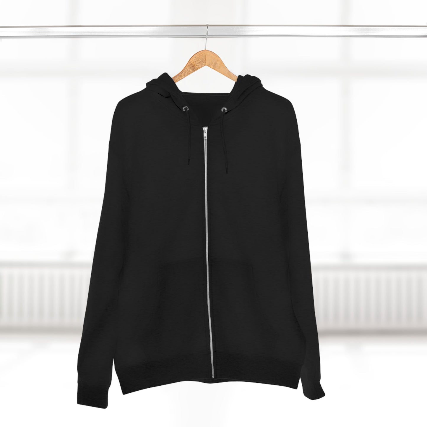 Scary Skull Back Printed Premium Full Zip Hoodie