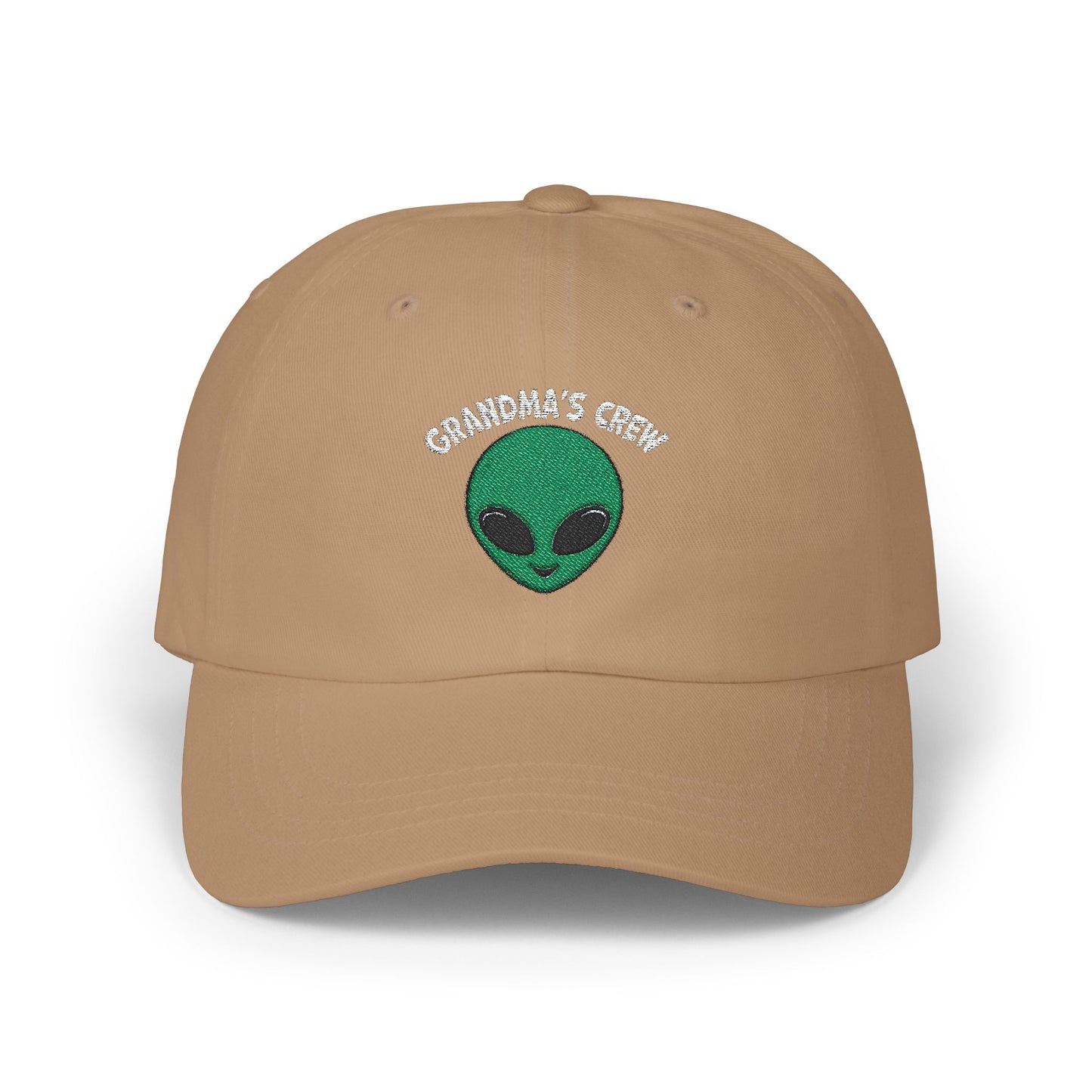 Grandma's Crew Alien Dad Cap - Fun and Casual Embroidered Hat