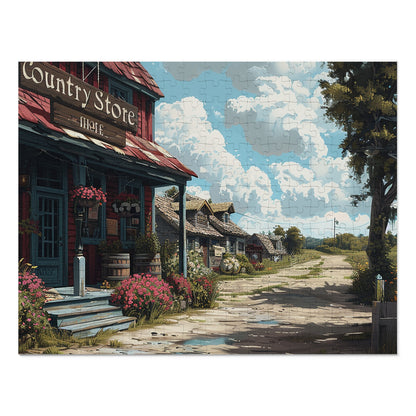 The Road to the Country Store  Jigsaw Puzzle (30, 110, 252, 500,1000-Piece)