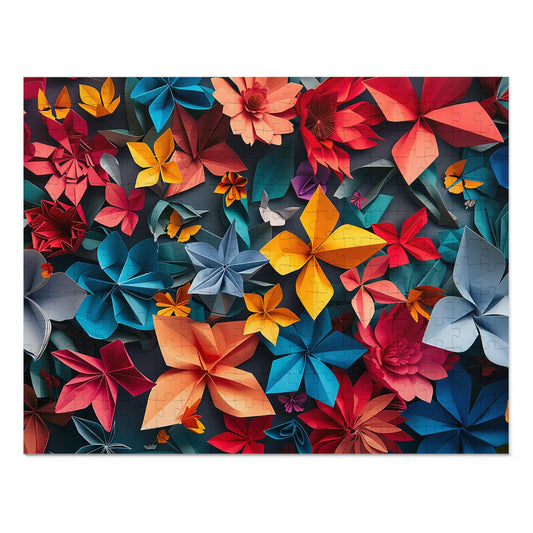 Flower Origami Jigsaw Puzzle (30, 110, 252, 500,1000-Piece)