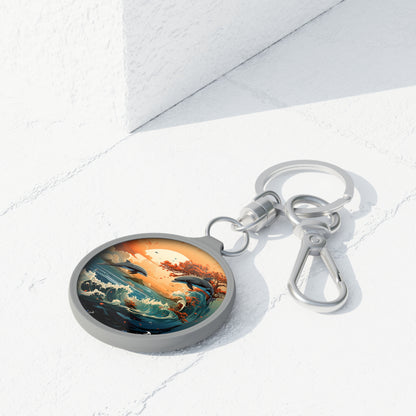 The Malloy Dolphin Collection Keyring Tag