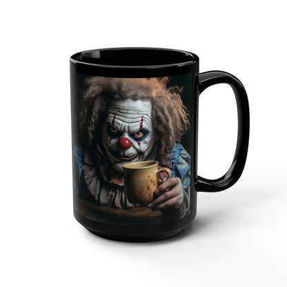 Coffee with Clowns Black Mug