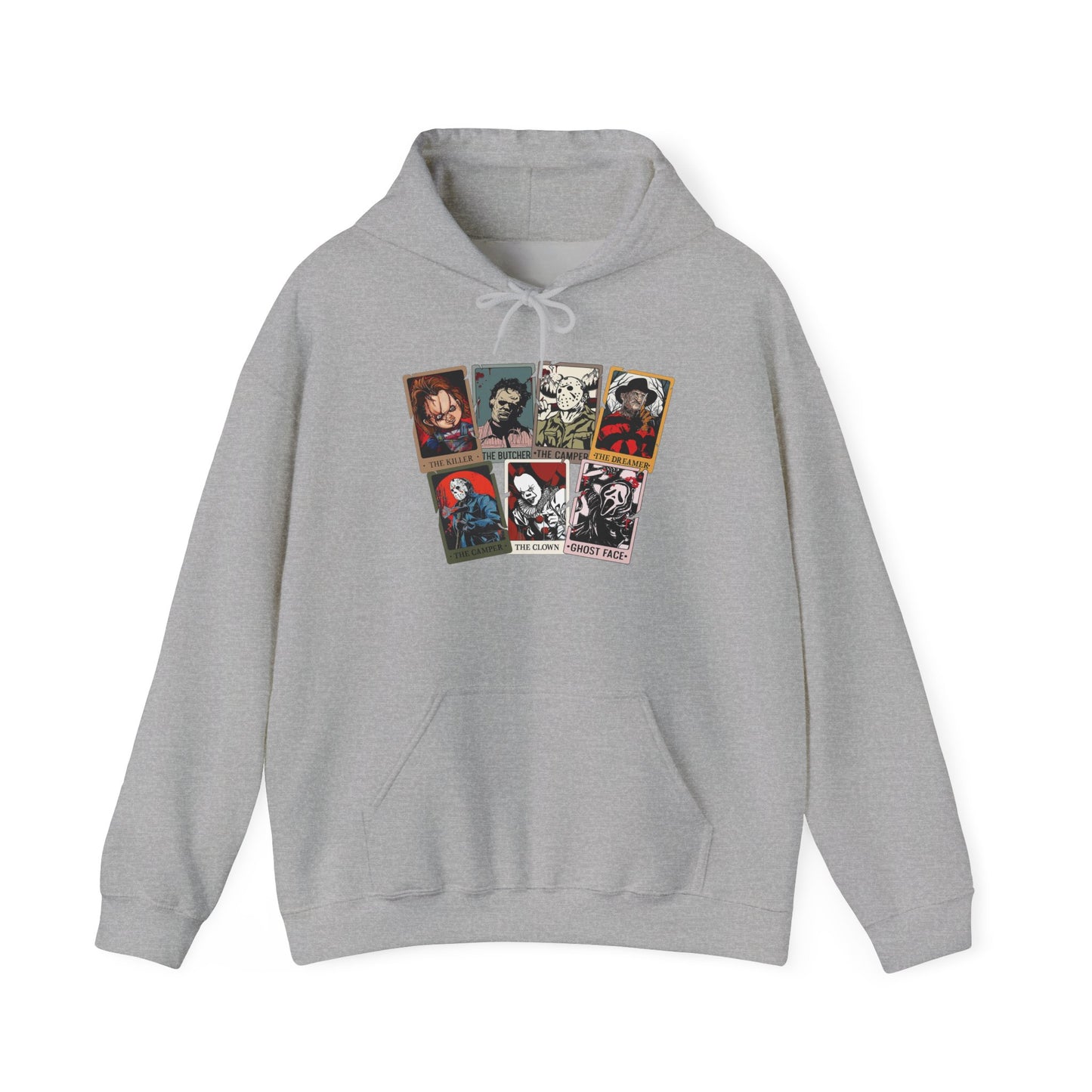 Horror Friends Tarot Cards Unisex Heavy Blend™ Hooded Sweatshirt