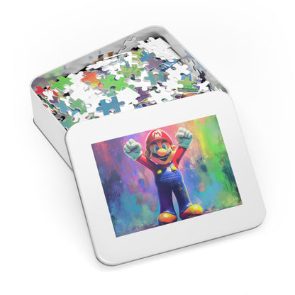 Watercolor Mario Jigsaw Puzzle (30, 110, 252, 500,1000-Piece)