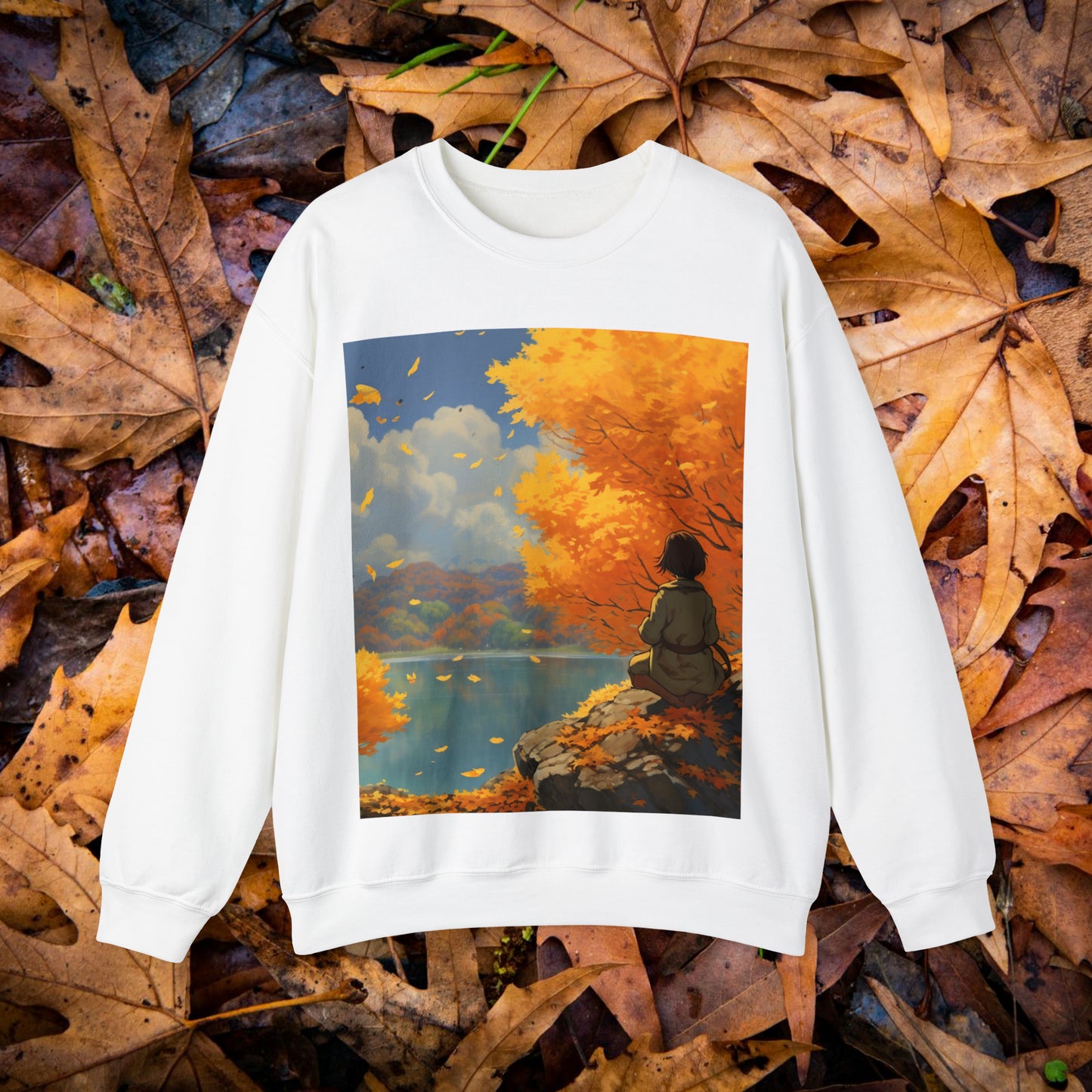 Anime Autumn Unisex Heavy Blend™ Crewneck Sweatshirt