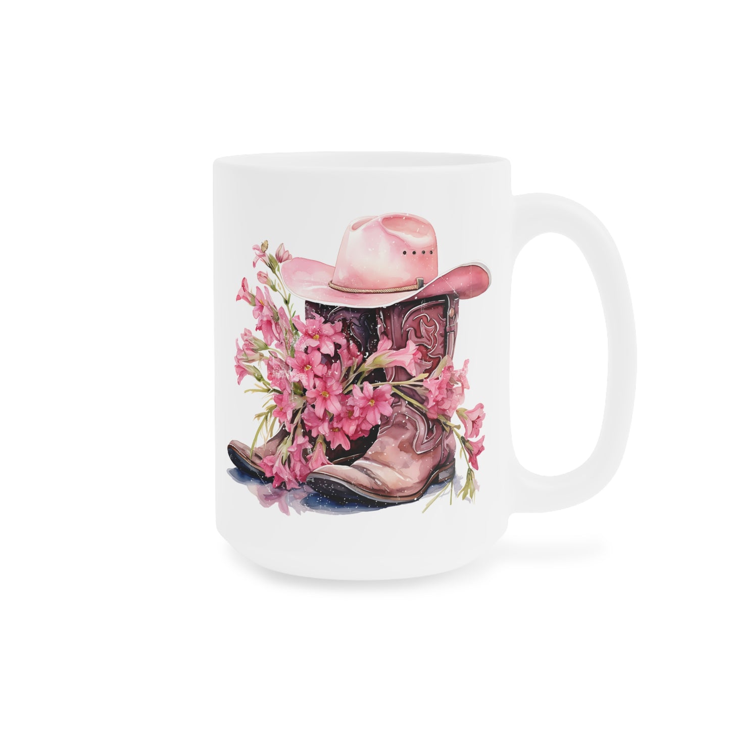 Cowgirl Breast Cancer Awareness Motivational Ceramic Mugs (11oz\15oz\20oz)