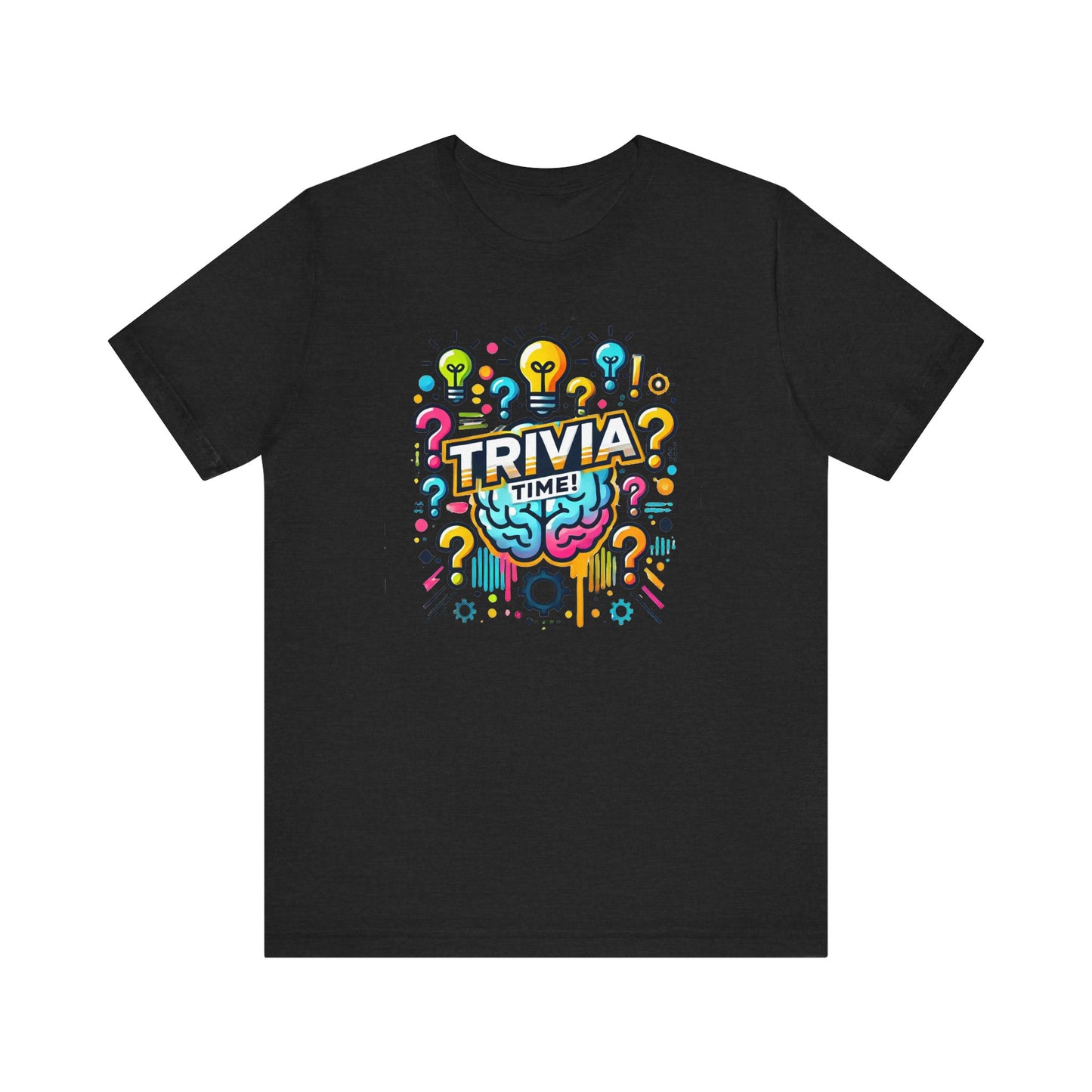 Trivia Time Unisex Short Sleeve Tee - Fun & Colorful Quiz Shirt