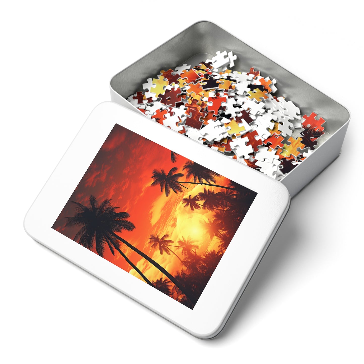 Palm Trees at Sunset Jigsaw Puzzle (30, 110, 252, 500,1000-Piece)