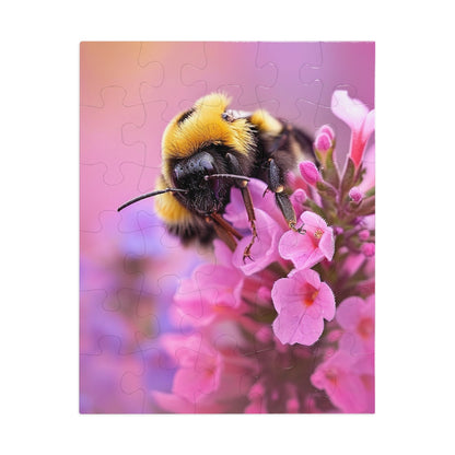 Pink buds and the Bumble Bee  Jigsaw Puzzle (30, 110, 252, 500,1000-Piece)