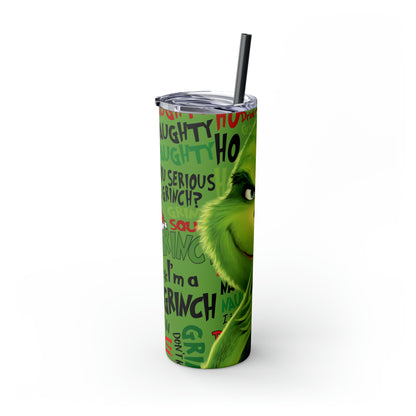 Mr. Grinch  Skinny Tumbler with Straw, 20oz