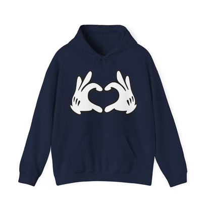 Mickey Mouse Heart Hands  Unisex Heavy Blend™ Hooded Sweatshirt