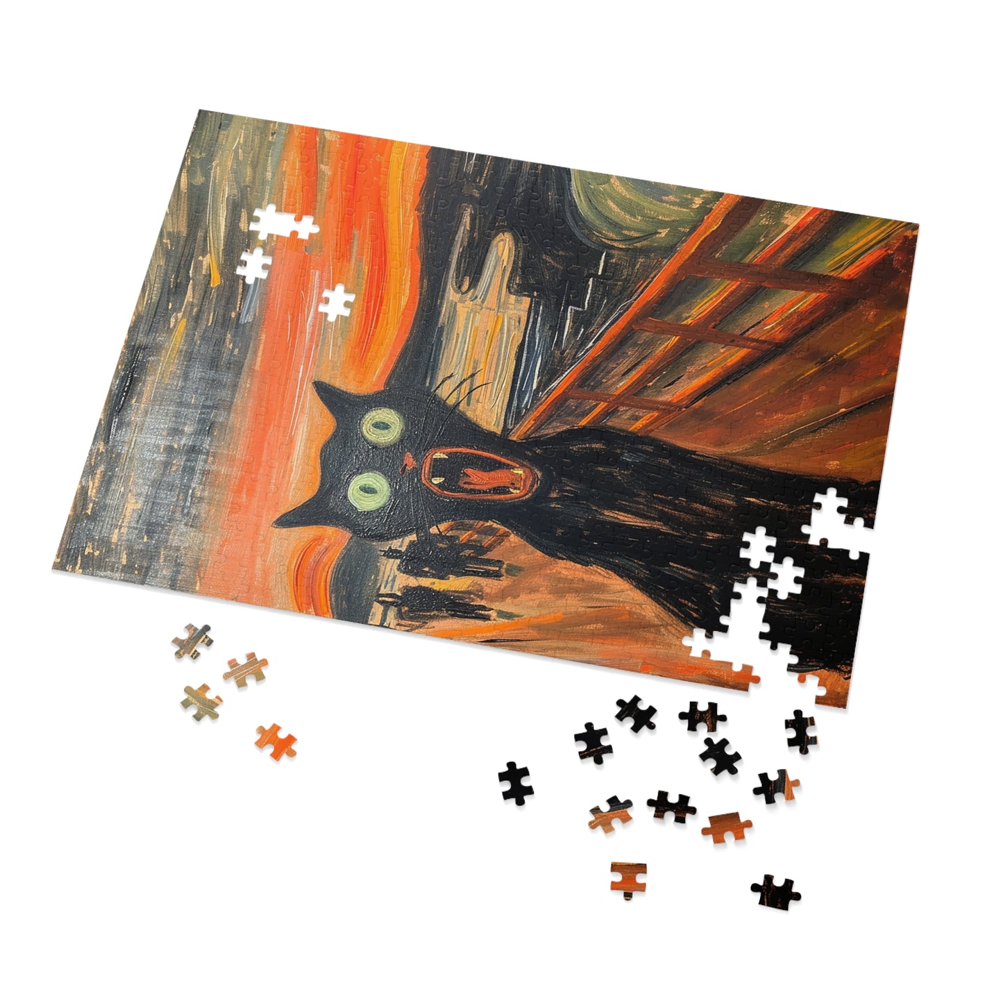 The Cat Scream Jigsaw Puzzle (30, 110, 252, 500,1000-Piece)