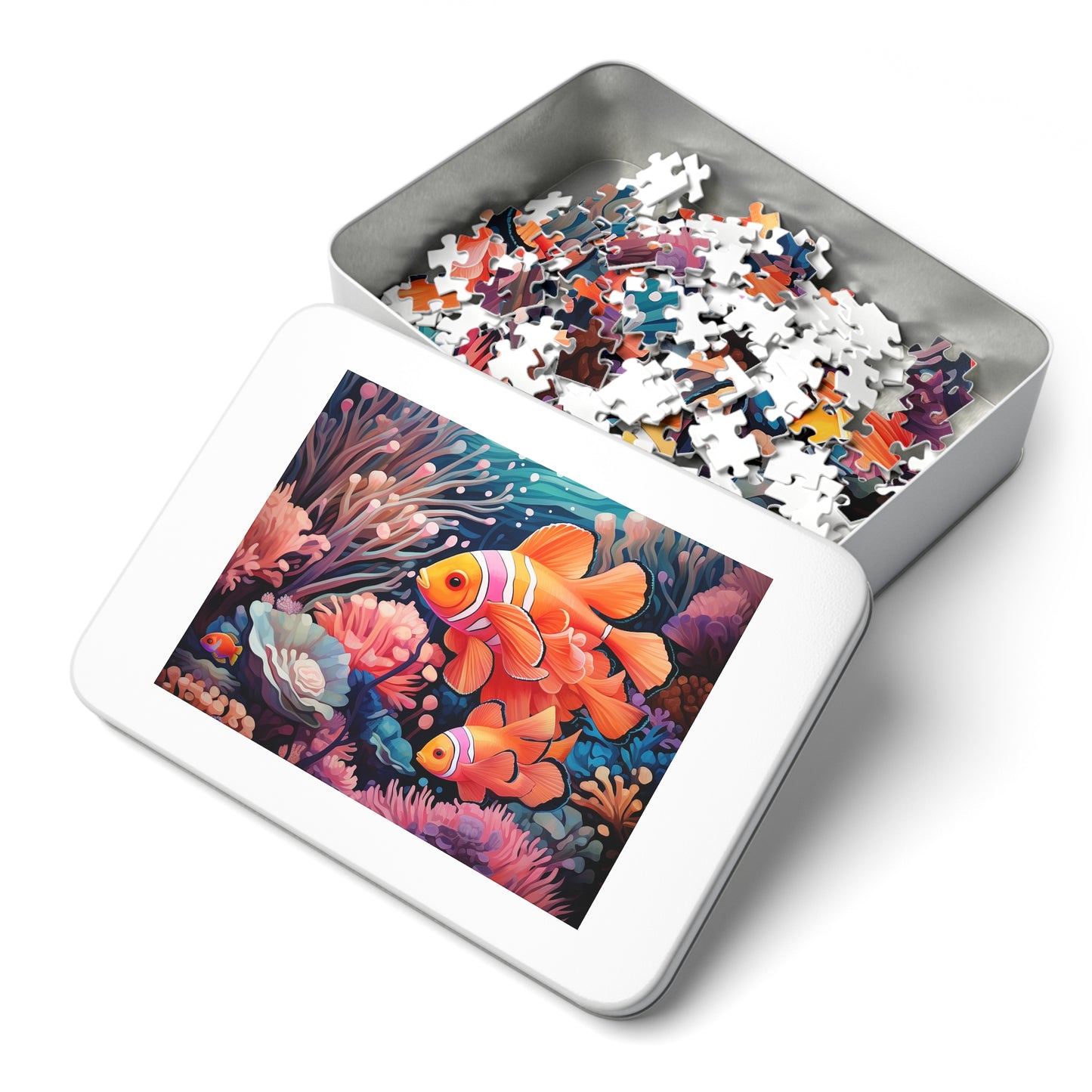 Clown Fish in the Coral Reef  Jigsaw Puzzle (30, 110, 252, 500,1000-Piece)