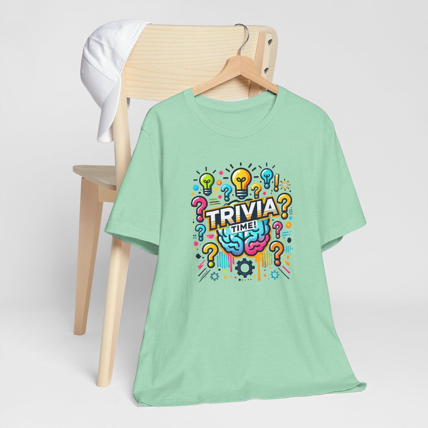 Trivia Time Unisex Short Sleeve Tee - Fun & Colorful Quiz Shirt