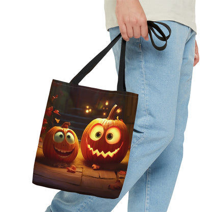 Pumpkin Halloween Trick or Treat Tote Bag (AOP)