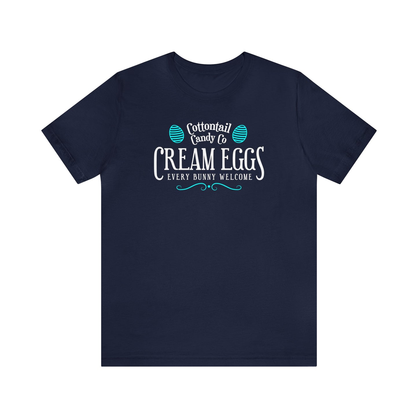 Cottontail Candy Co  Cream Eggs  Unisex Jersey Short Sleeve Tee