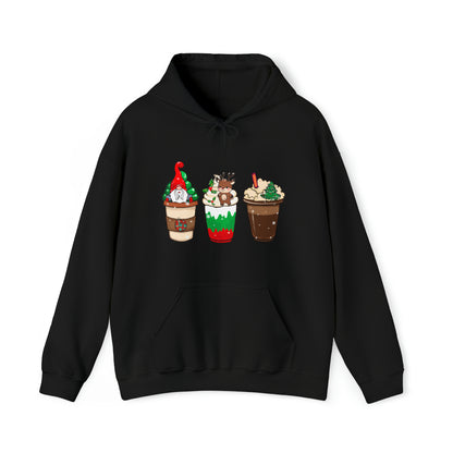 Christmas Coffee Hoodie Christmas Sweatshirt Coffee Lover Hoodie Coffee Lover Christmas Gift Hooded Sweatshirt