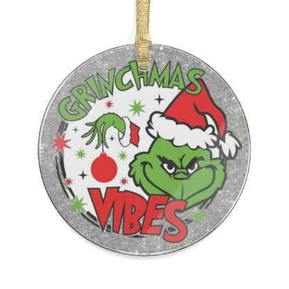 Grinch Vibes Acrylic Ornaments