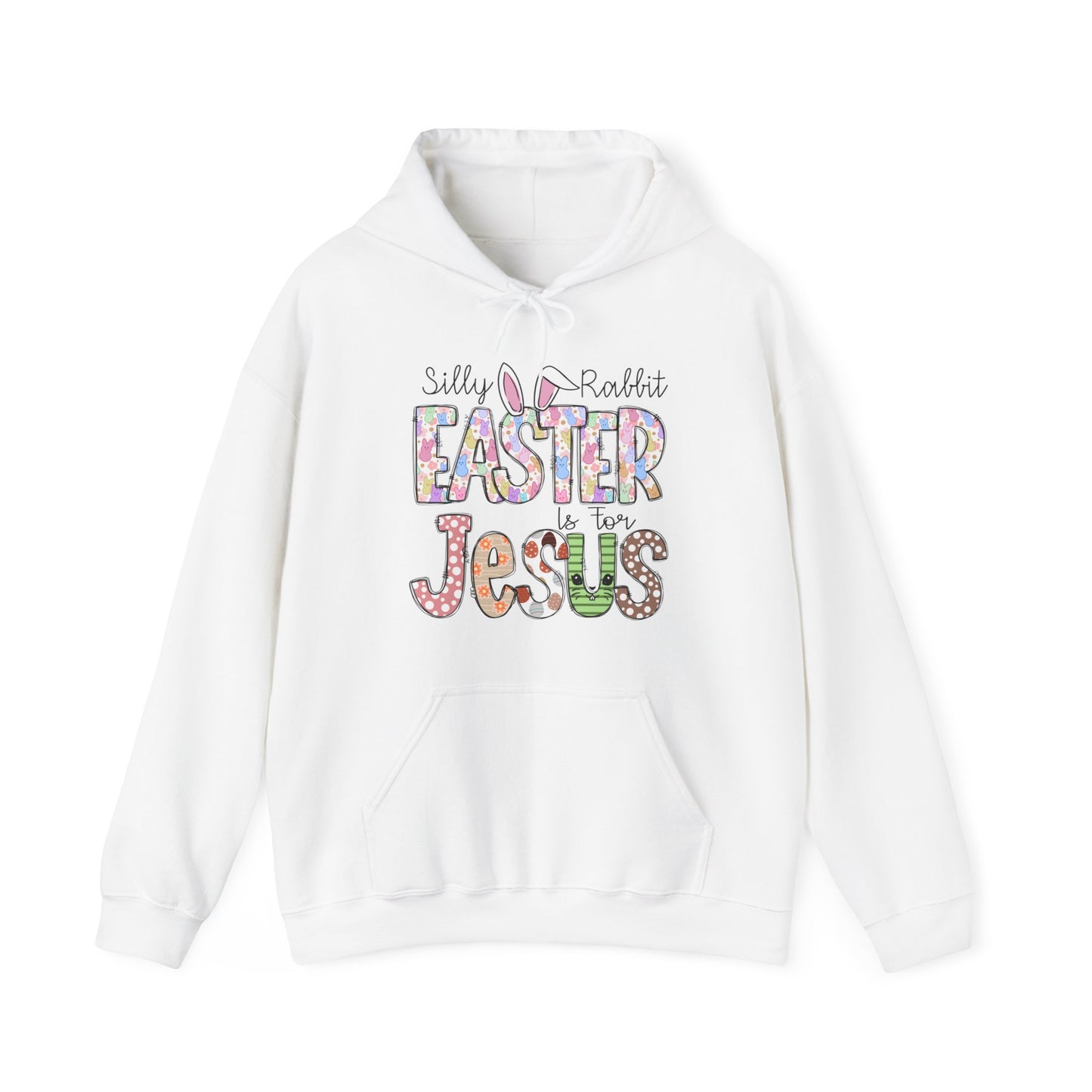 Silly Rabbit Easter is for Jesus  Unisex Heavy Blend™ Hooded Sweatshirt