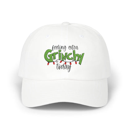 Feeling Extra Grinchy  Embroidery Dad Cap - Holiday Cheer Accessory