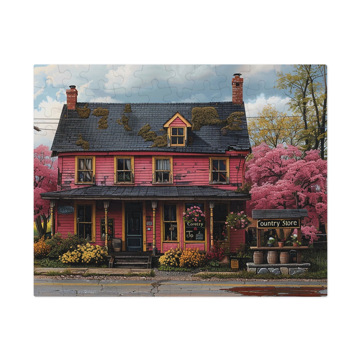 Country Store in Spring  Jigsaw Puzzle (30, 110, 252, 500,1000-Piece)