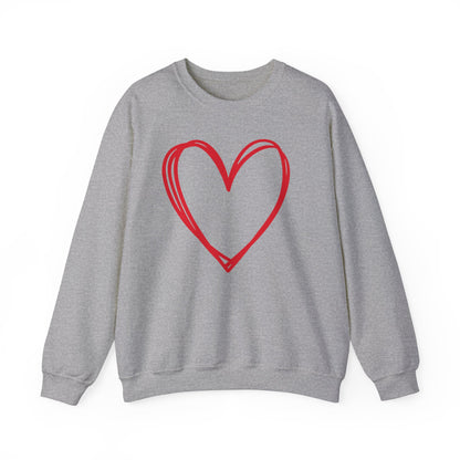 Hand-drawn Heart  Unisex Heavy Blend™ Crewneck Sweatshirt