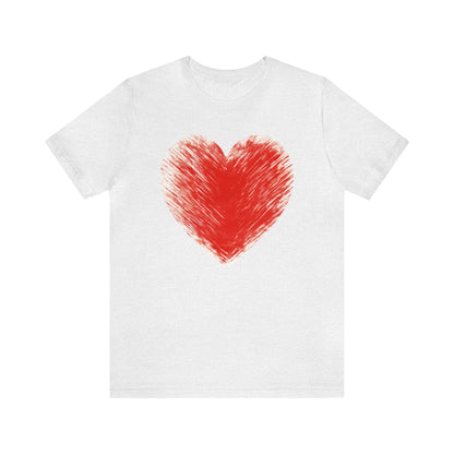 Color My Heart  Unisex Jersey Short Sleeve Tee